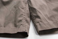 画像7: 00s イタリア軍 ツータック コットンツイル グルカショーツ ショートパンツ グレーブラウン 1★B (7)