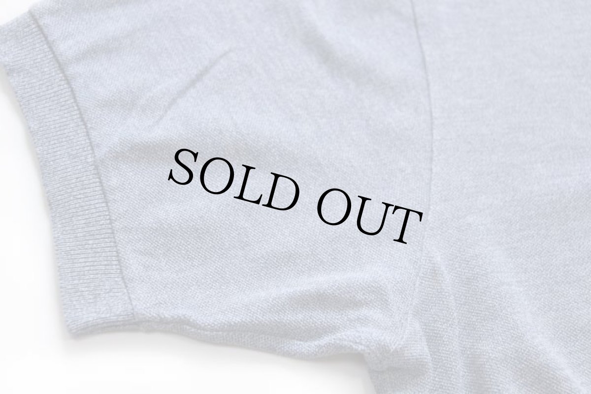 画像6: 70s フランス製 CHEMISE LACOSTE ラコステ ワンポイント コットン 鹿の子 ポロシャツ 杢ブルーグレー 4★245 (6)