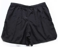 画像2: デッドストック★00s 米軍 U.S.ARMY ロゴ PFU トレーニング ナイロン ショートパンツ 黒 XXL★特大 ショーツ (2)