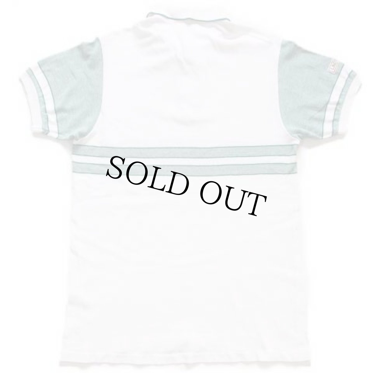 画像2: 70s フランス製 CHEMISE LACOSTE ラコステ 切り替え コットン 鹿の子 ポロシャツ 白 4 (2)