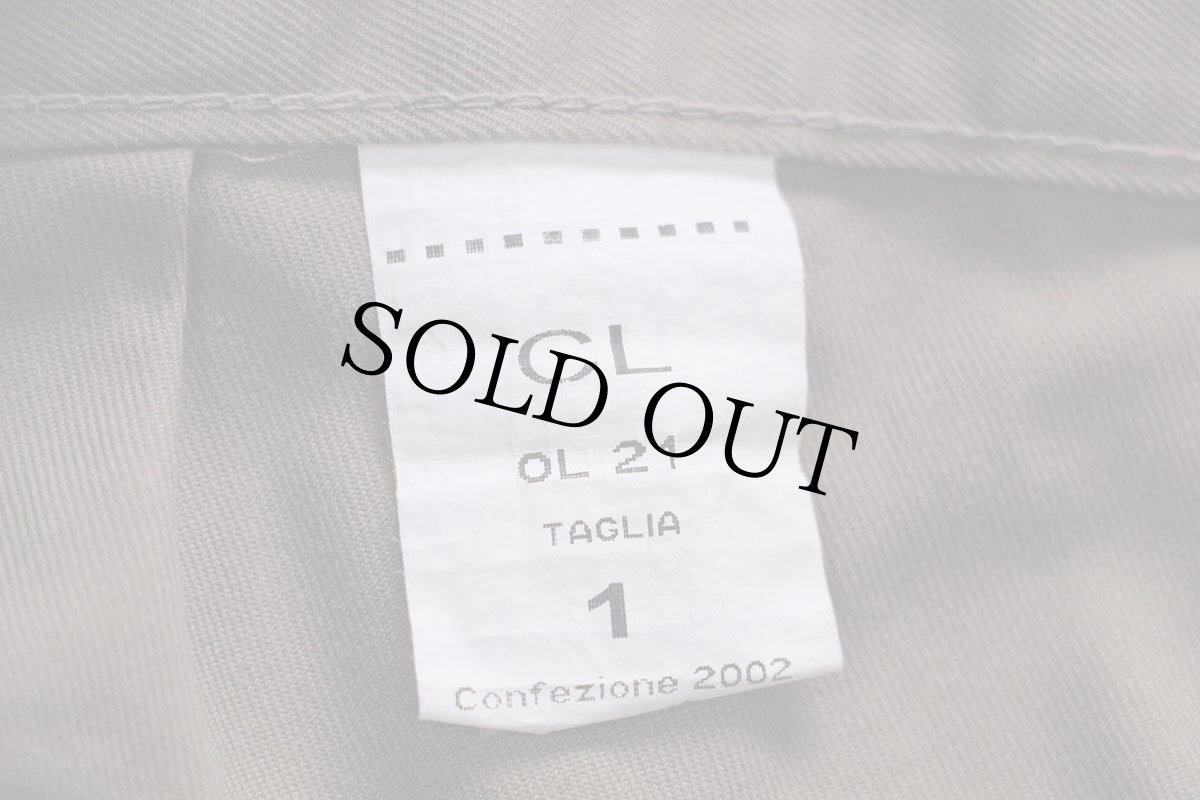 画像5: 00s イタリア軍 ツータック コットンツイル グルカショーツ ショートパンツ グレーブラウン 1★B (5)