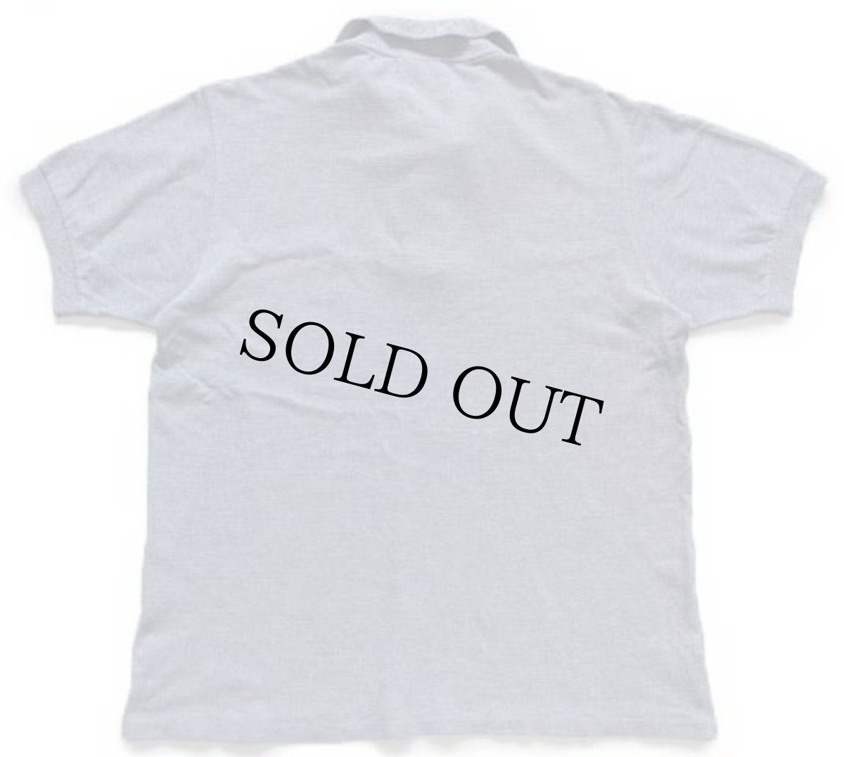 画像2: 70s フランス製 CHEMISE LACOSTE ラコステ ワンポイント コットン 鹿の子 ポロシャツ 杢ブルーグレー 4★245 (2)