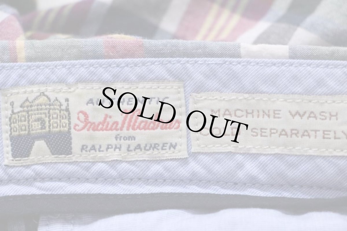 画像6: 00s ポロ ラルフローレン India Madras マドラスチェック コットン ショートパンツ 38★ショーツ (6)