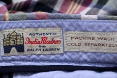 画像6: 00s ポロ ラルフローレン India Madras マドラスチェック コットン ショートパンツ 38★ショーツ (6)