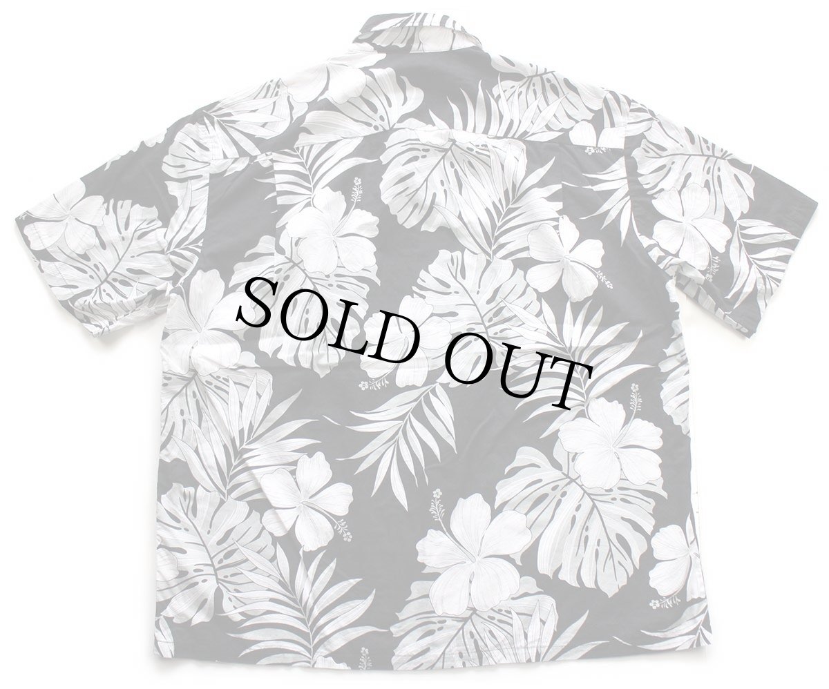 画像2: ハワイ製 PACIFIC LEGEND ハイビスカス柄 オープンカラー コットン アロハシャツ 2XL★特大 (2)