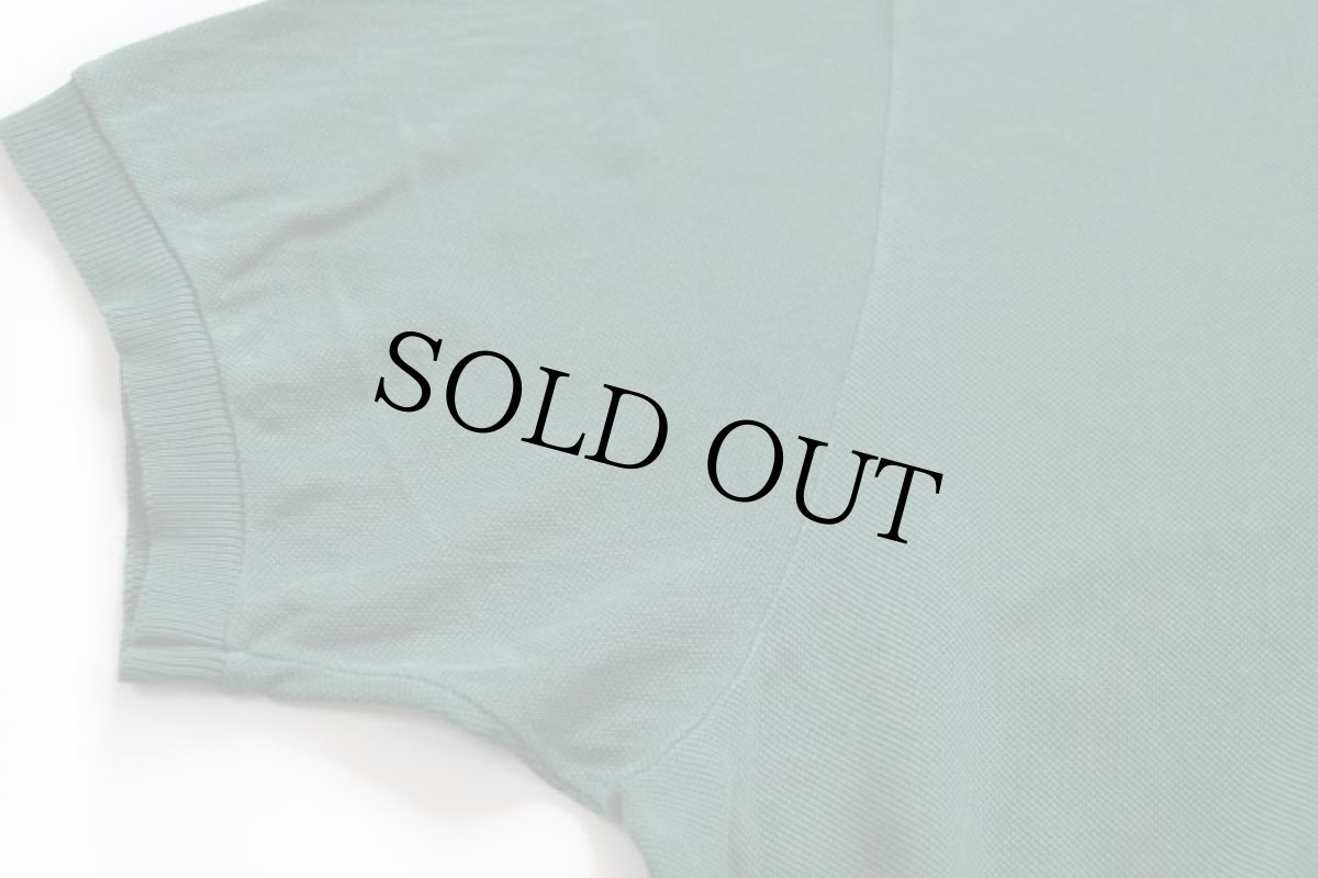 画像6: 70s フランス製 CHEMISE LACOSTE ラコステ ワンポイント コットン 鹿の子 ポロシャツ 緑 7★248 (6)