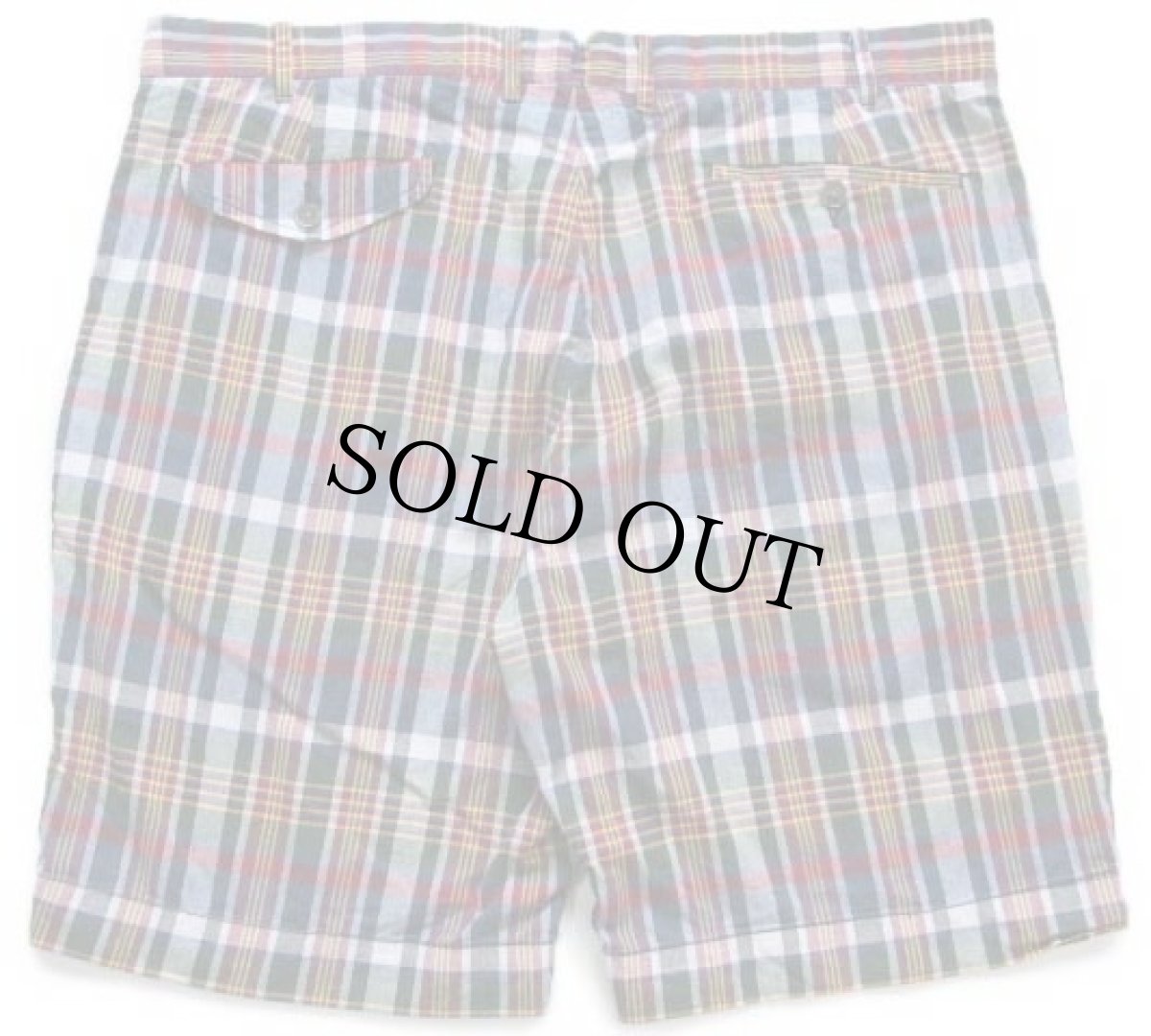 画像2: 00s ポロ ラルフローレン India Madras マドラスチェック コットン ショートパンツ 38★ショーツ (2)