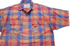 画像3: 80s INDIANA REPUBLIC マドラスチェック 半袖 コットンシャツ L★インド綿 (3)