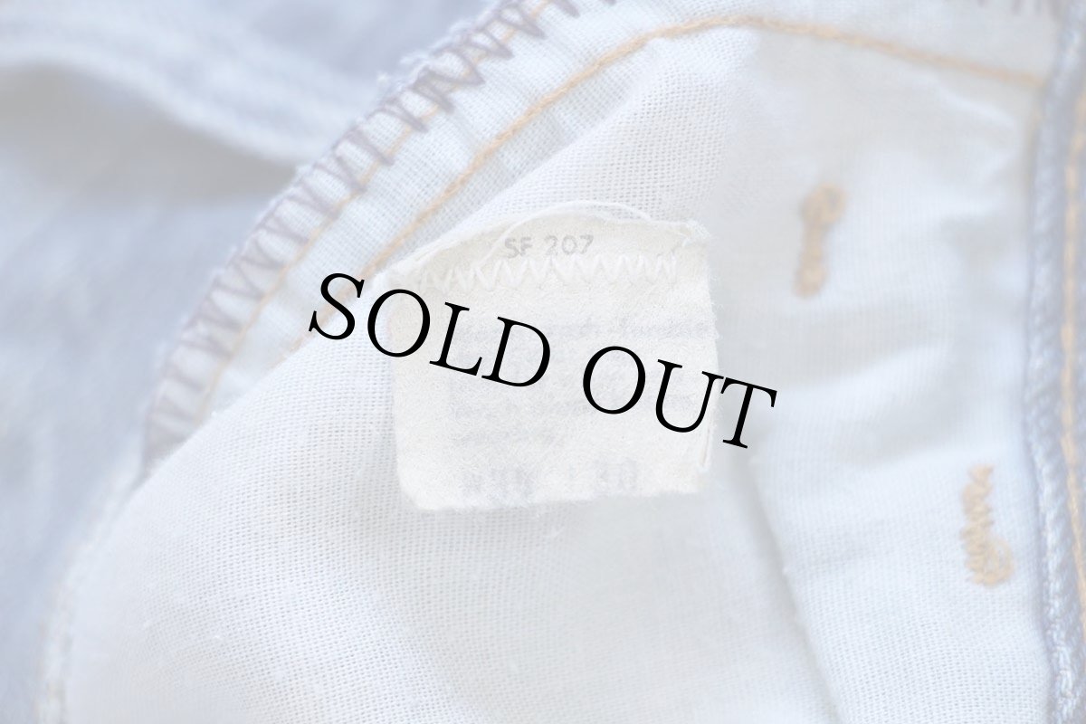 画像3: 70s Levi'sリーバイス 葉っぱタブ 567 カットオフ デニム ショートパンツ ヒゲ W34★ショーツ (3)