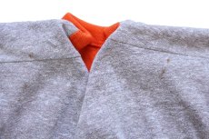画像9: 80s NFL BRONCOS アメフト ひび割れプリント リバーシブルTシャツ オレンジ×杢グレー (9)