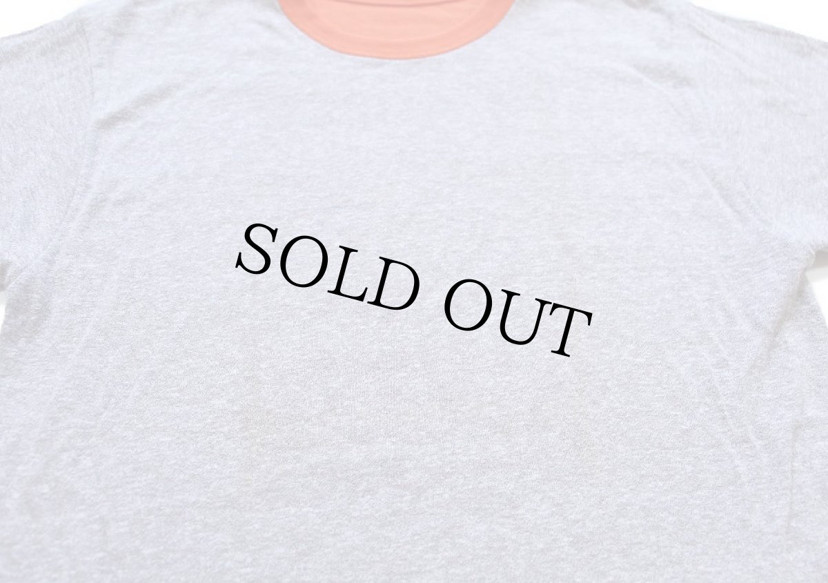 画像8: 80s NFL BRONCOS アメフト ひび割れプリント リバーシブルTシャツ オレンジ×杢グレー (8)