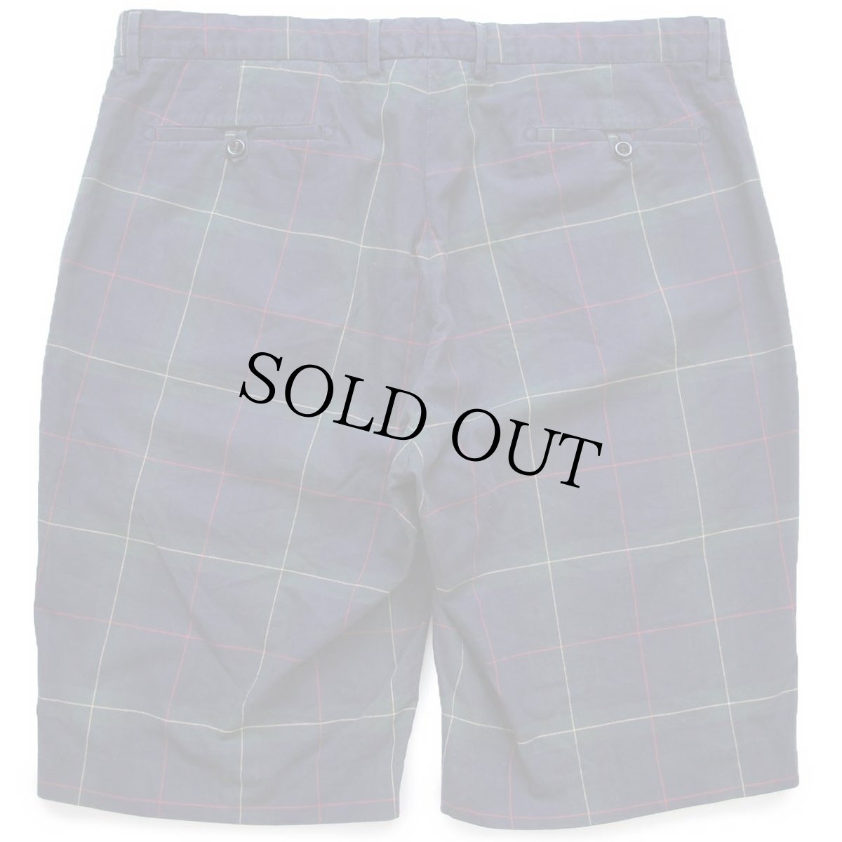 画像2: 00s ポロ ラルフローレン タータンチェック コットン ショートパンツ 38★ショーツ (2)