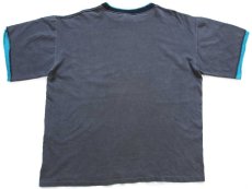 画像3: 90s USA製 SALEM NFL MIAMI DOLPHINS レイヤードネック&スリーブ コットンTシャツ 黒 フェード XL (3)