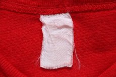 画像5: 80s OSU OHIO STATE BUCKEYES アメフト Vネック コットン フットボールTシャツ 赤 (5)