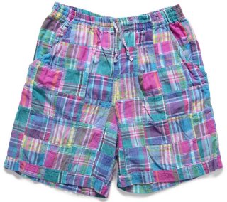 Y'S/ワイズ 90s AW ウール ショーツ ショートパンツ 90s USA製 L.L.Bean 総柄 ナイロン ショートパンツ W-S