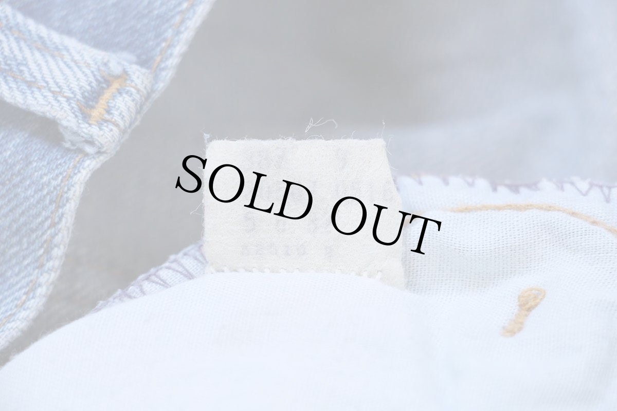 画像4: 70s Levi'sリーバイス 葉っぱタブ 567 カットオフ デニム ショートパンツ ヒゲ W34★ショーツ (4)