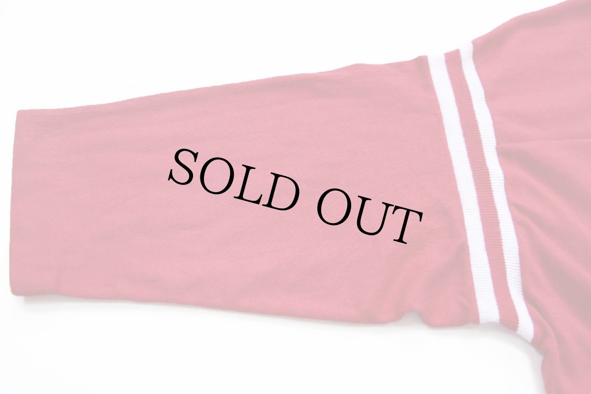 画像5: 70s USA製 ARTEX OKLAHOMA FOOTBALL SOONERS アメフト コットン フットボールTシャツ 濃赤 (5)