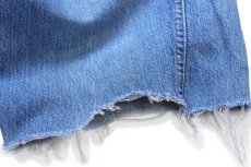 画像8: 70s Levi'sリーバイス 葉っぱタブ 567 カットオフ デニム ショートパンツ ヒゲ w34★ショーツ (8)