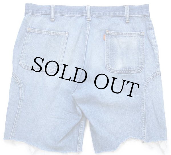 70s Levi'sリーバイス 葉っぱタブ 567 カットオフ デニム