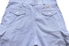 画像4: ポロ ラルフローレン ストライプ コットン カーゴ ショートパンツ 34★ショーツ (4)