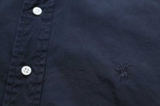 画像5: 00s ラルフローレン BLAKE ワンポイント ボタンダウン 半袖 コットンシャツ 黒 フェード L (5)