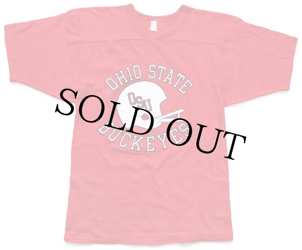 80s OSU OHIO STATE BUCKEYES アメフト Vネック コットン