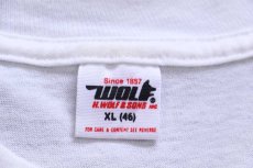 画像4: 80s USA製 Goucher College オールドイングリッシュ コットンTシャツ 白 XL (4)