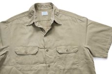 画像3: 60s Sears ARMY TWILL 半袖 コットンツイル ワークシャツ カーキ M (3)