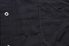 画像5: USA製 Chefwear 無地 半袖 バンブーシャツ 黒 2X★特大 (5)