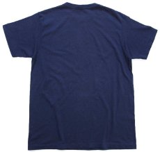 画像3: 80s USA製 Championチャンピオン OLD DOMINION UNIVERSITY ひび割れプリント ペンキ飛び Tシャツ 紺 L (3)