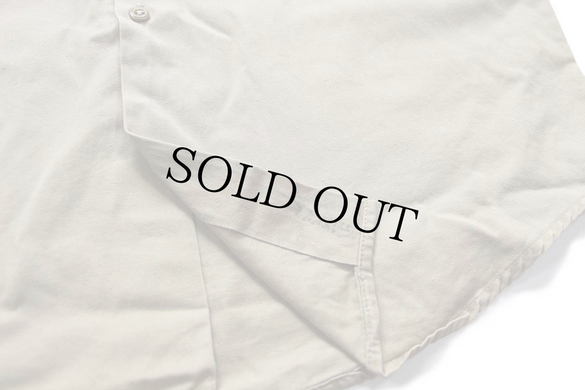 画像5: 60s Sears ARMY TWILL 半袖 コットンツイル ワークシャツ カーキ M (5)