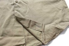 画像5: 60s Sears ARMY TWILL 半袖 コットンツイル ワークシャツ カーキ M (5)