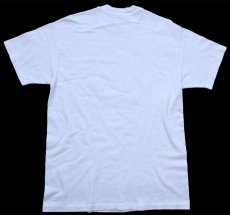 画像3: 90s USA製 Hanes LANGHORNE SKI SHOP OBERMEYER オバマイヤー イラスト コットンTシャツ 白 M (3)