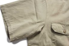 画像6: 60s Sears ARMY TWILL 半袖 コットンツイル ワークシャツ カーキ M (6)