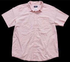 画像1: patagoniaパタゴニア Go To Shirt 半袖 オーガニックコットン混 シャツ ピンク XL (1)