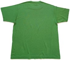 画像3: 90s USA製 MICHAEL WATERS MEMORIAL LEAGUE ブルドッグ マスコット ひび割れプリント Tシャツ 黄緑 XL (3)