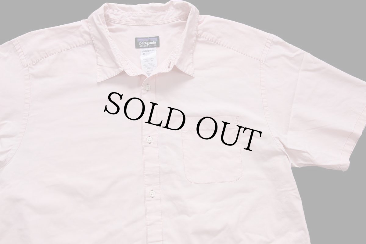 画像3: patagoniaパタゴニア Go To Shirt 半袖 オーガニックコットン混 シャツ ピンク XL (3)