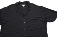 画像3: USA製 Chefwear 無地 半袖 バンブーシャツ 黒 2X★特大 (3)
