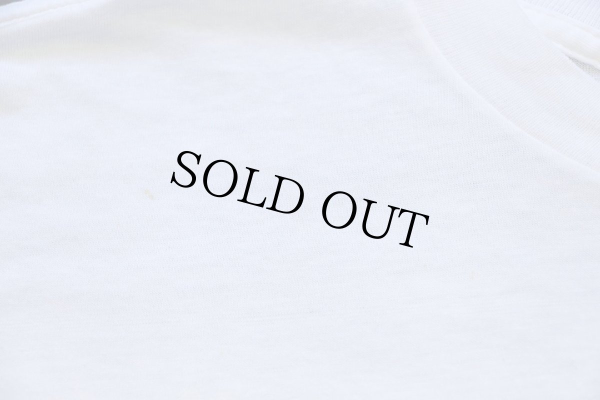 画像5: 80s WISCONSIN バッキー マスコット 染み込みプリント Tシャツ 白 (5)