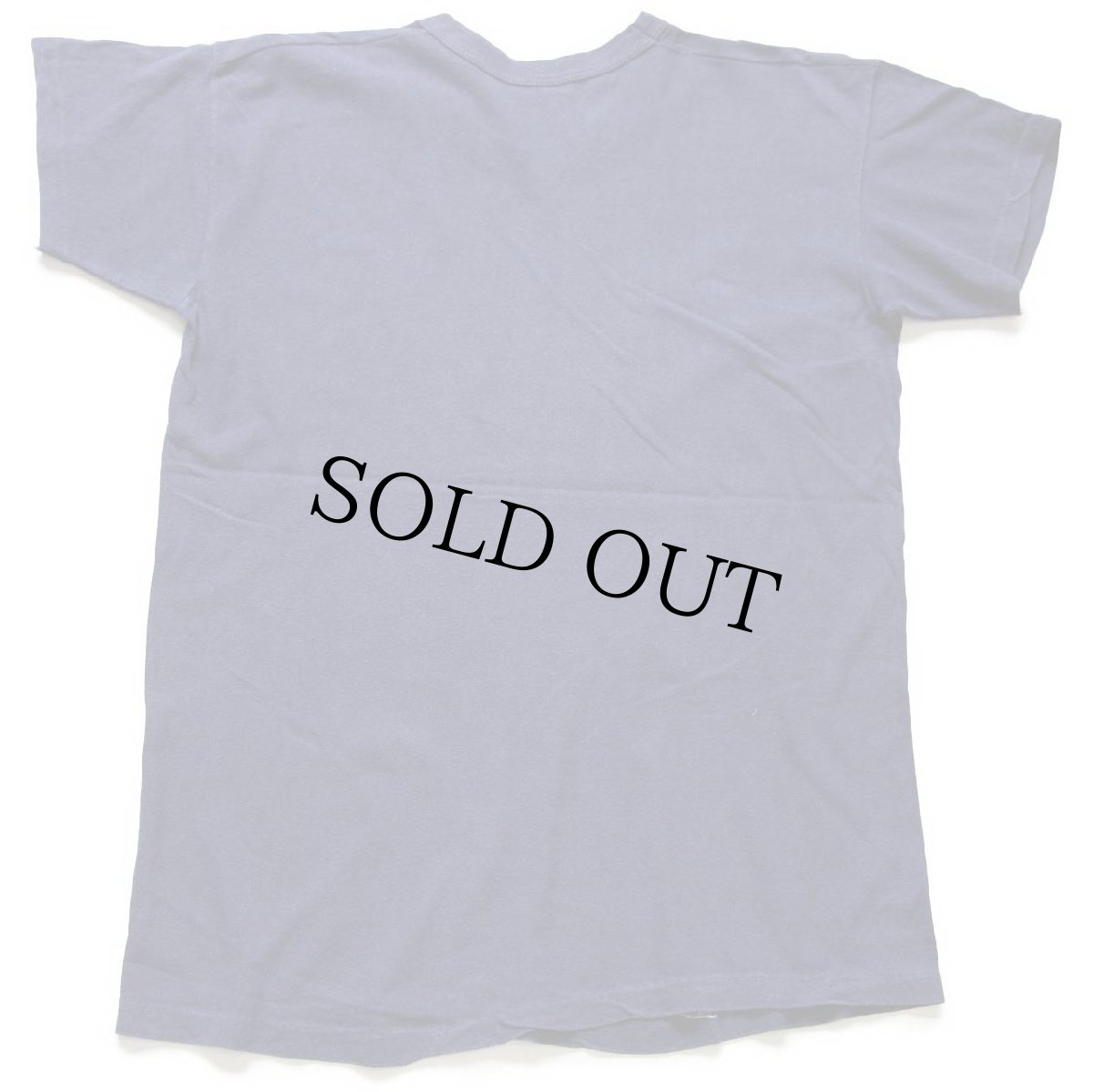 画像3: 70s USA製 RUSSELLラッセル SHAWNEE MISSION SOUTH ANCHORETTES ひび割れプリント コットンTシャツ 紺 フェード (3)