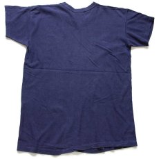 画像3: 70s USA製 RUSSELLラッセル SHAWNEE MISSION SOUTH ANCHORETTES ひび割れプリント コットンTシャツ 紺 フェード (3)