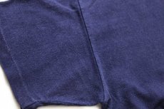 画像6: 70s USA製 RUSSELLラッセル SHAWNEE MISSION SOUTH ANCHORETTES ひび割れプリント コットンTシャツ 紺 フェード (6)
