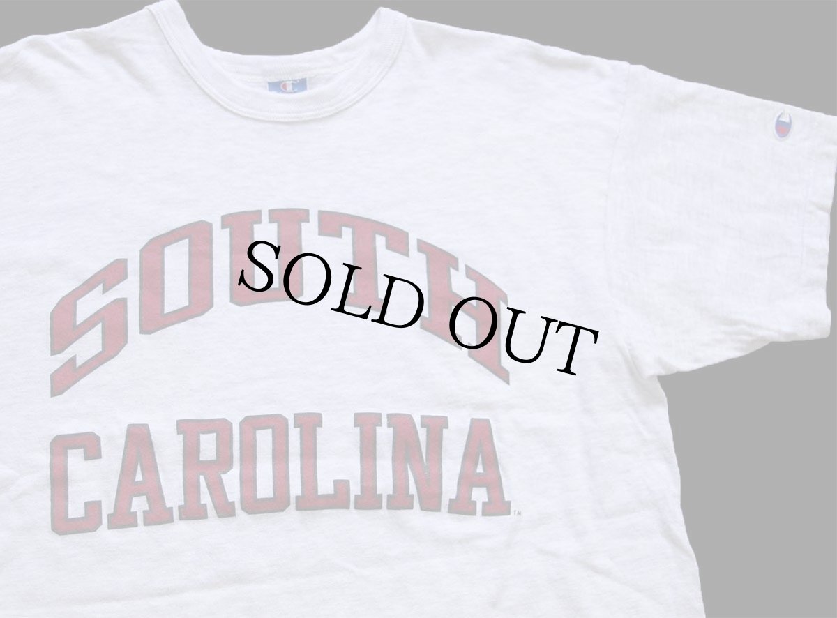 画像1: 90s USA製 Championチャンピオン SOUTH CAROLINA Tシャツ 杢ライトグレー XL (1)
