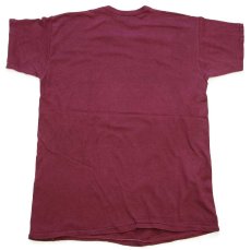 画像3: 70s USA製 RUSSELLラッセル AHS FACULTY コットンTシャツ バーガンディ L (3)