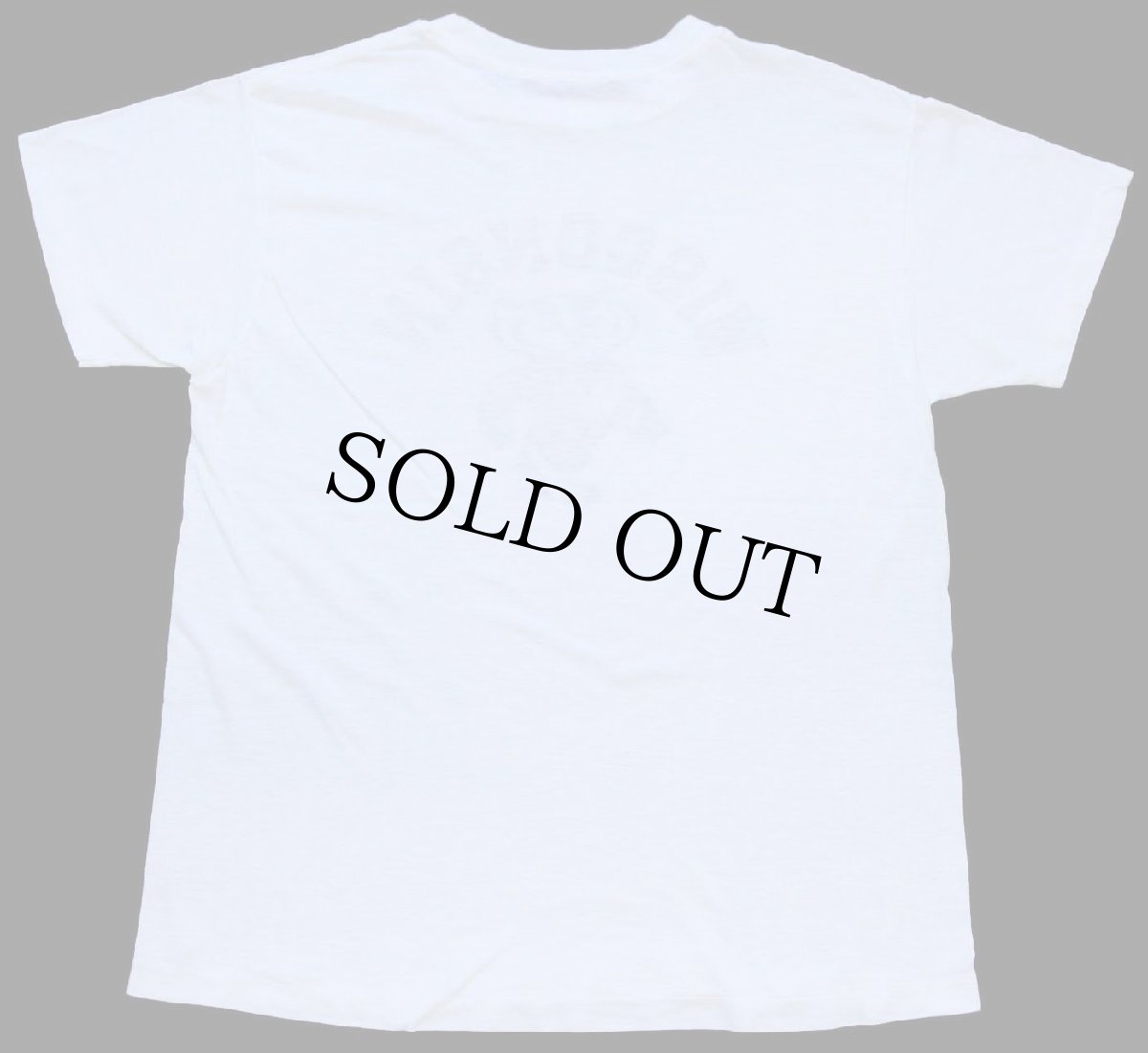 画像3: 80s WISCONSIN バッキー マスコット 染み込みプリント Tシャツ 白 (3)