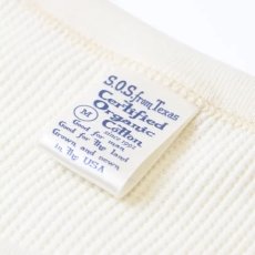 画像2: THERMAL Long Sleeve Crew Tee Natural 新品★USA製 オーガニックコットン サーマルシャツ ナチュラル (2)