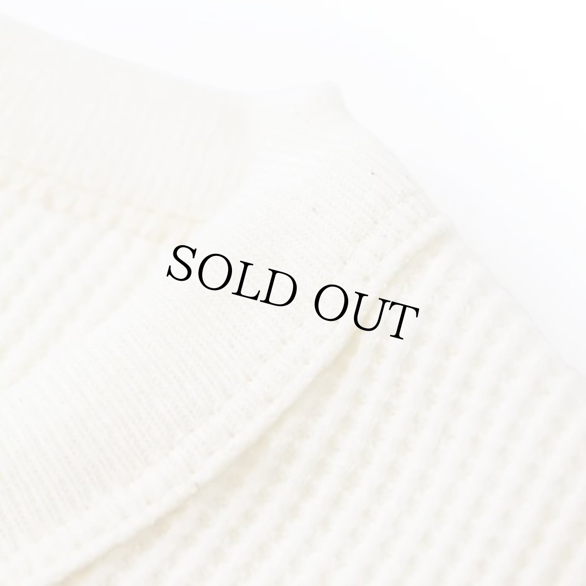 画像3: THERMAL Long Sleeve Crew Tee Natural 新品★USA製 オーガニックコットン サーマルシャツ ナチュラル (3)