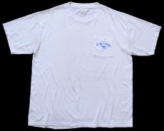 画像3: 90s USA製 CAMEL キャメル THE HARD PACK ポケットTシャツ 白 XL (3)