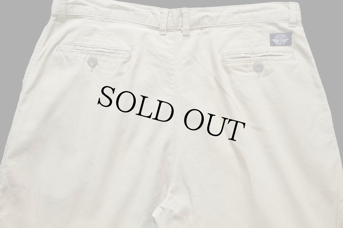 画像5: 90s DOCKERSドッカーズ ツータック コットン キャンバス パンツ カーキ W36 L30★Levi'sリーバイス (5)