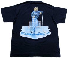 画像1: 90s USA製 CAMEL キャメル BOSTON アイスホッケー コットン ポケットTシャツ 黒 XL (1)